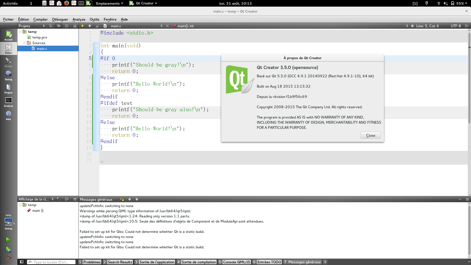 Qt creator install